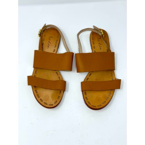 Boden Serrana Light Brown Leather Sandals Size 38 - Picture 3 of 7
